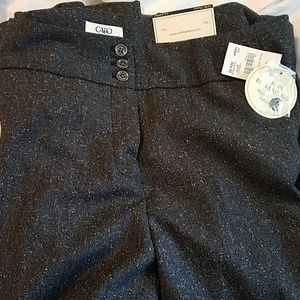 Gray wide leg slacks (16W Petite)